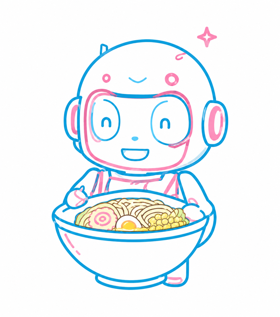 Nova, the Ramenova kid robot mascot
